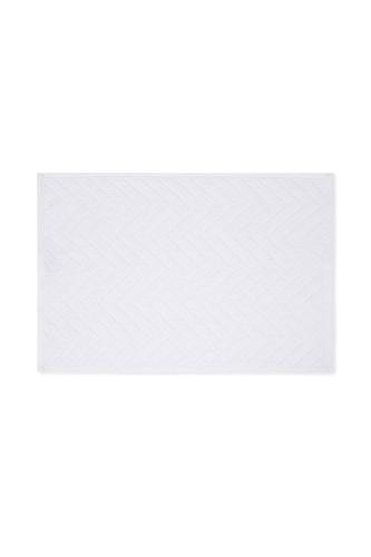 Coincasa πετσέτα χεριών μονόχρωμη με zig zag pattern 60 x 40 cm - 007396685 Λευκό